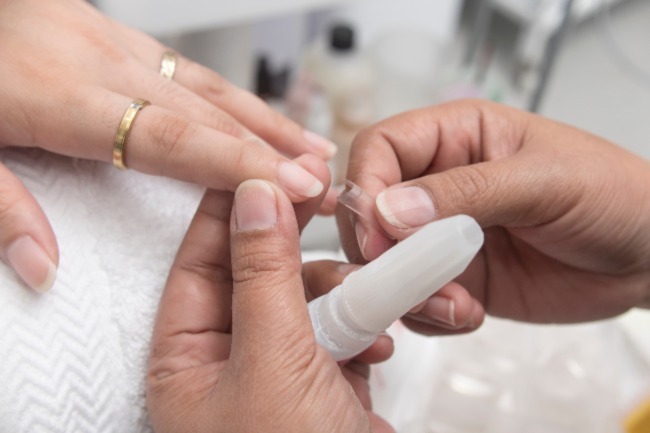 nail tips and glue
